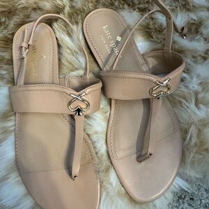 Kate Spade Nude Leather Sandals